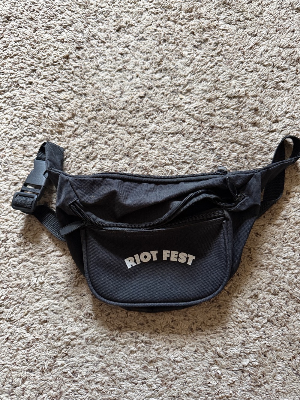 Riot Fest Black Waist Bag